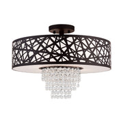 Allendale 4-Light Large Semi-Flush Mount in Bronze