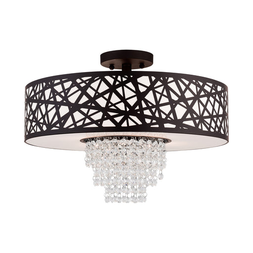 Allendale 4-Light Large Semi-Flush Mount in Bronze