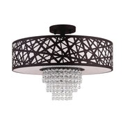 Allendale 4-Light Large Semi-Flush Mount in Bronze