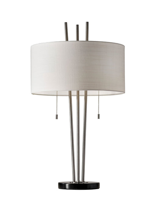 Anderson 2-Light Table Lamp in Brushed Steel