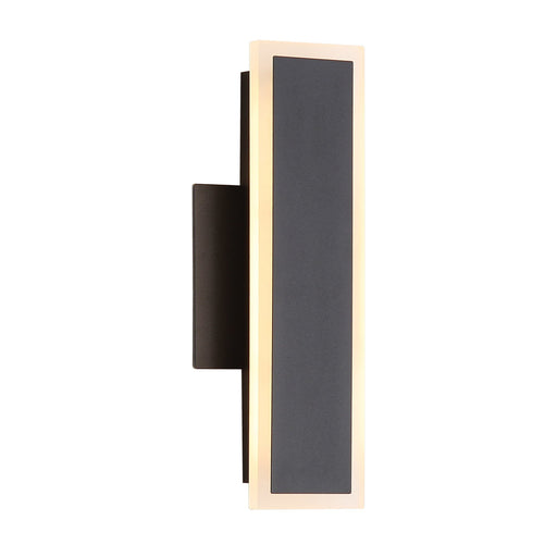 Obsidian 12" LED Outdoor Wall Sconce in Sand Black
