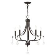 Laurel 5-Light Chandelier in English Bronze