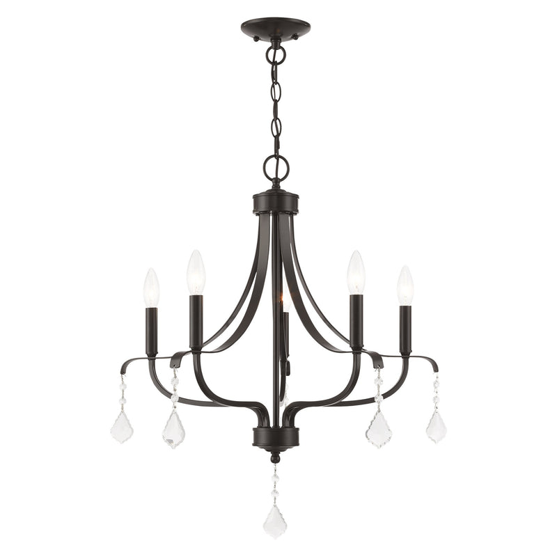 Laurel 5-Light Chandelier in English Bronze