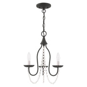 Alessia 3-Light Mini Chandelier in Black