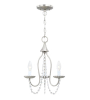 Alessia 3-Light Mini Chandelier in Brushed Nickel