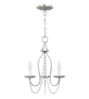 Alessia 3-Light Mini Chandelier in Brushed Nickel