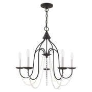 Alessia 5-Light Chandelier in Black