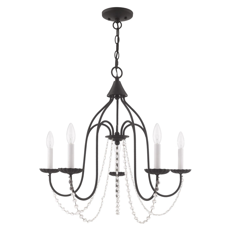 Alessia 5-Light Chandelier in Black