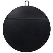 Stopwatch 30" x 33.25" Round Wall Mirror in Black