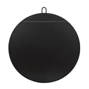 Stopwatch 40" x 43.25" Round Wall Mirror in Black