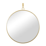 Stopwatch 40" x 43.25" Round Wall Mirror in Gold
