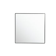Kye 30" x 30" Square Wall Mirror in Black