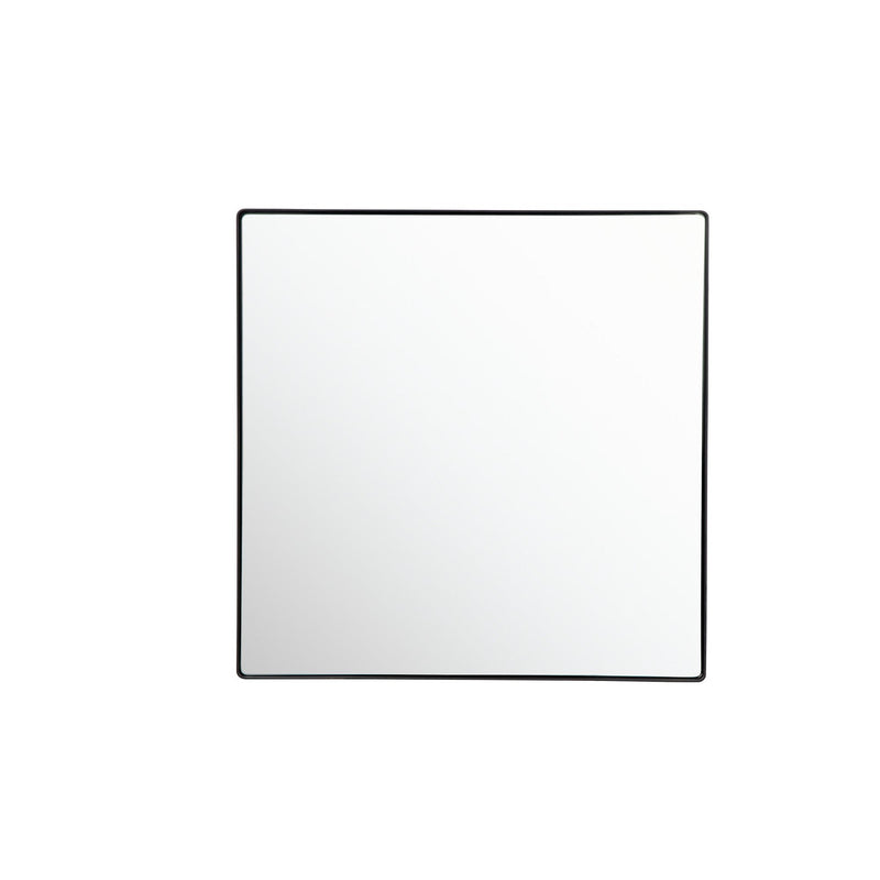 Kye 30" x 30" Square Wall Mirror in Black