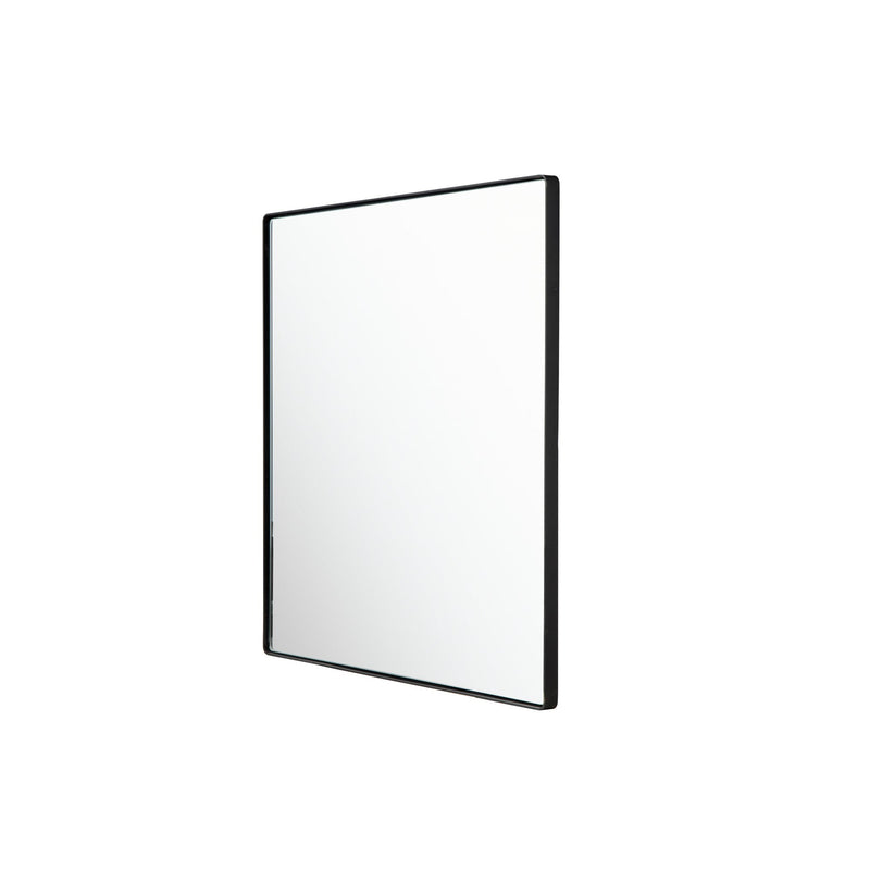 Kye 30" x 30" Square Wall Mirror in Black