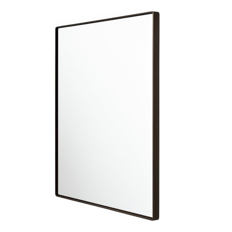Kye 30" x 30" Square Wall Mirror in Bronze