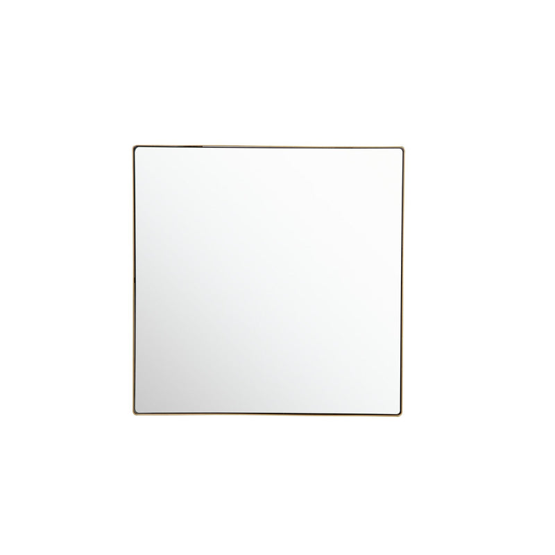 Kye 30" x 30" Square Wall Mirror in Gold