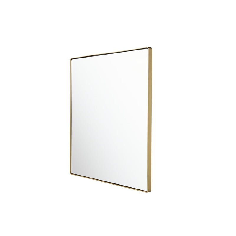 Kye 30" x 30" Square Wall Mirror in Gold
