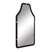 Federal Case 22" x 40" Wall Mirror in Matte Black/French Gold