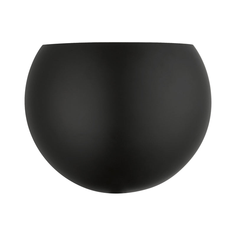 Piedmont ADA Half Moon Wall Sconce in Black