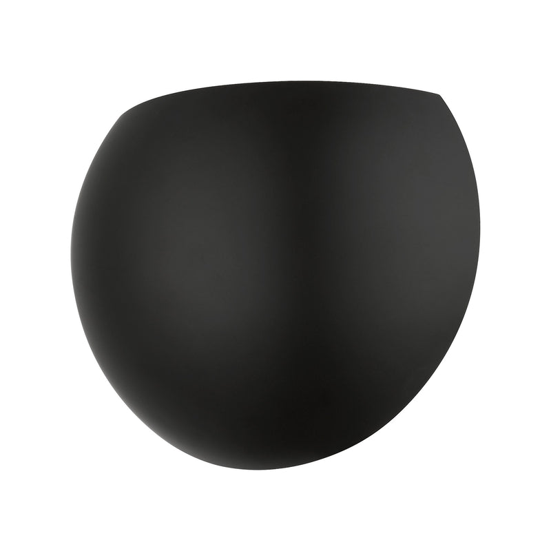 Piedmont ADA Half Moon Wall Sconce in Black