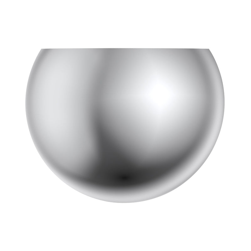Piedmont ADA Half Moon Wall Sconce in Polished Chrome