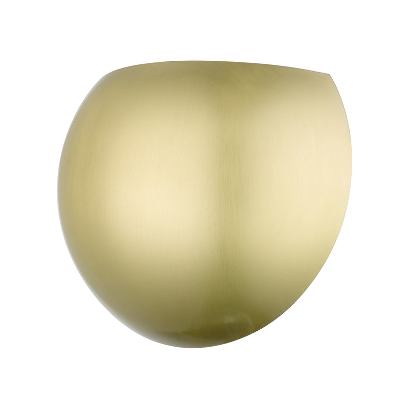 Piedmont ADA Half Moon Wall Sconce in Satin Brass