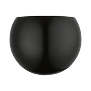 Piedmont ADA Half Moon Wall Sconce in Shiny Black