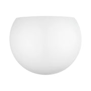 Piedmont ADA Half Moon Wall Sconce in Shiny White