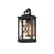 Yorktown VX 1 Light Outdoor Wall Sconce in Black / Aged Copper