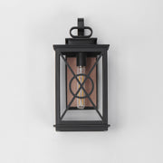 Yorktown VX 1 Light Outdoor Wall Sconce in Black / Aged Copper