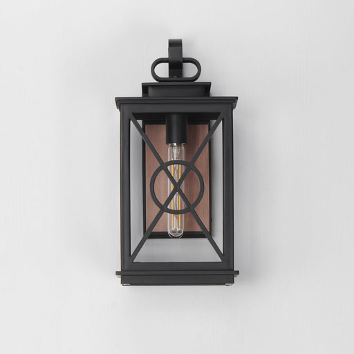 Yorktown VX 1 Light Outdoor Wall Sconce in Black / Aged Copper