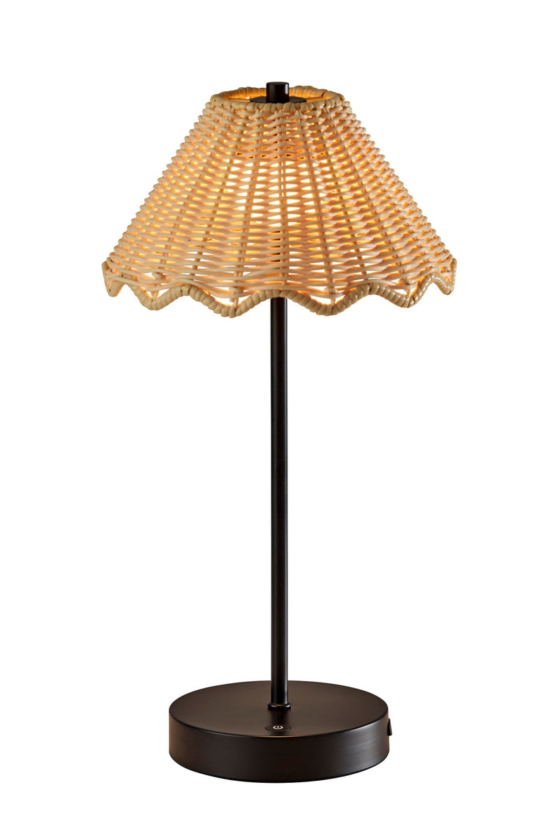 Stevie LED Cordless Table Lamp in Black