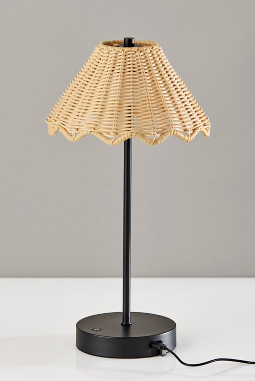 Stevie LED Cordless Table Lamp in Black