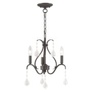 Caterina 3-Light Petite Chandelier in English Bronze