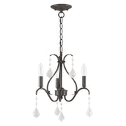 Caterina 3-Light Petite Chandelier in English Bronze