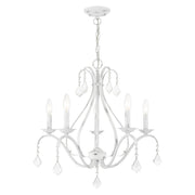 Caterina 5-Light Chandelier in Antique White