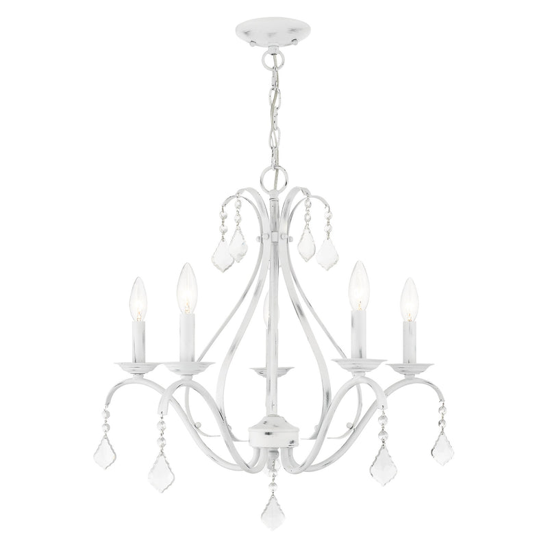 Caterina 5-Light Chandelier in Antique White