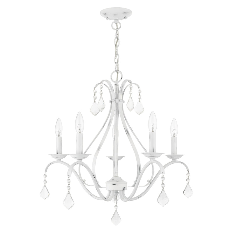 Caterina 5-Light Chandelier in Antique White
