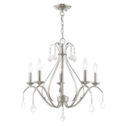Caterina 5-Light Chandelier in Brushed Nickel