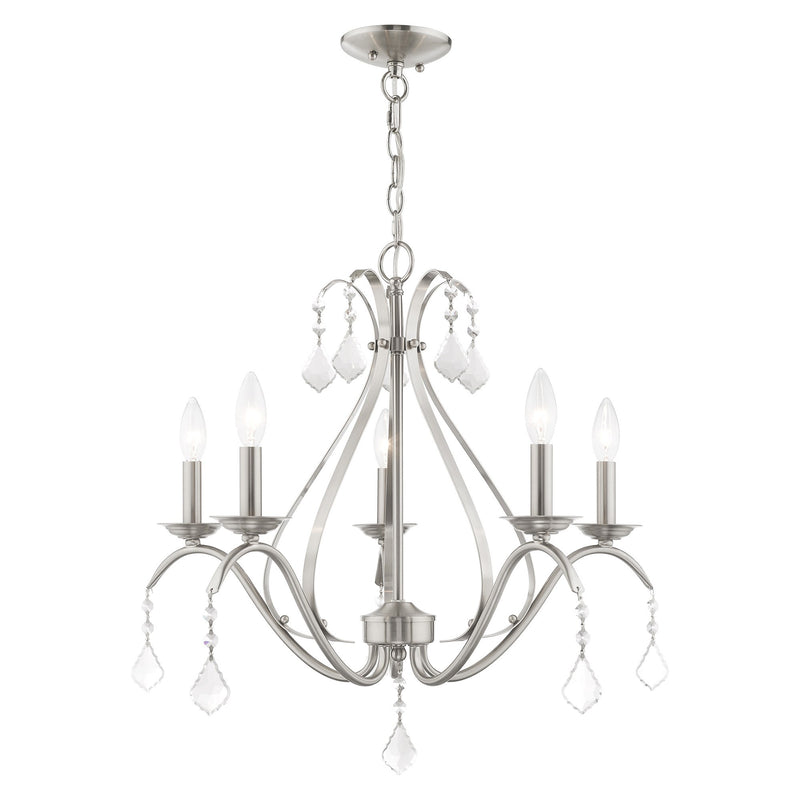Caterina 5-Light Chandelier in Brushed Nickel