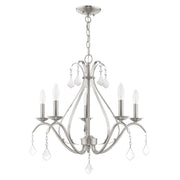 Caterina 5-Light Chandelier in Brushed Nickel