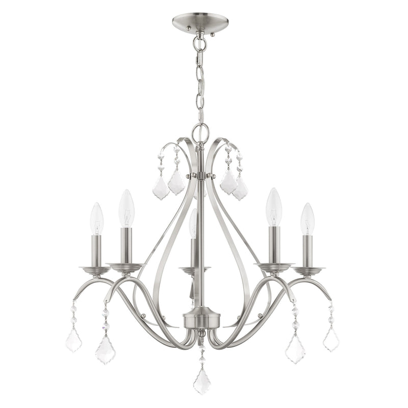 Caterina 5-Light Chandelier in Brushed Nickel