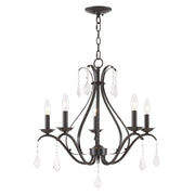 Caterina 5-Light Chandelier in English Bronze