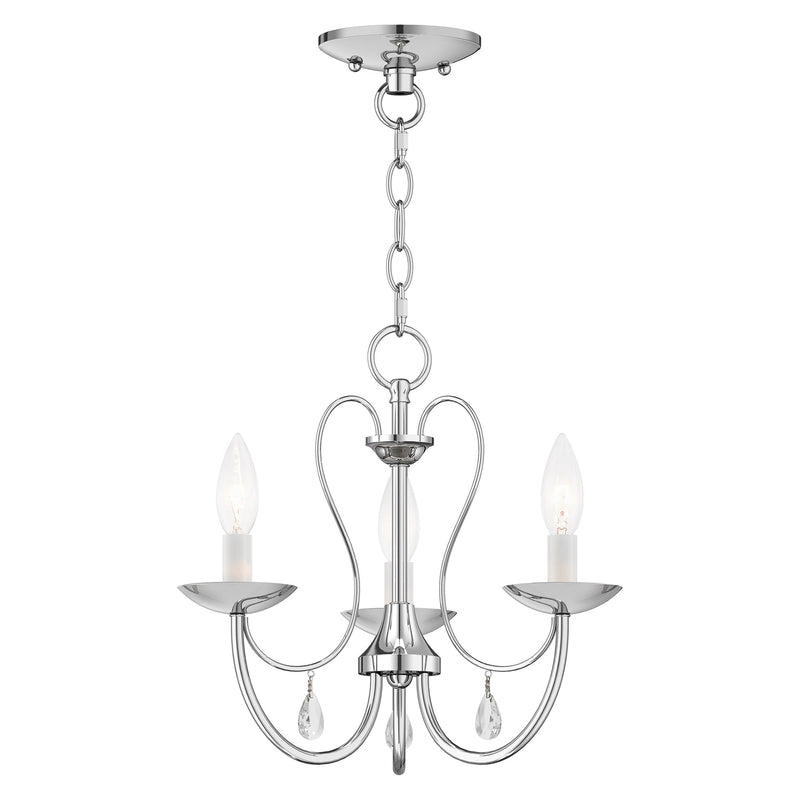 Mirabella 3-Light Mini Chandelier in Polished Chrome