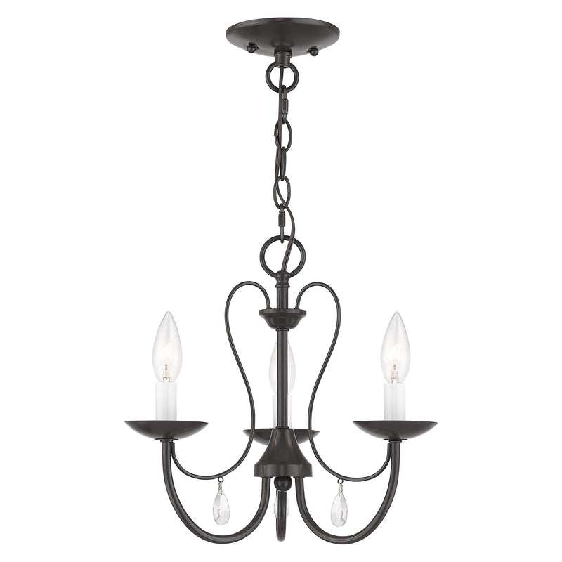 Mirabella 3-Light Mini Chandelier in English Bronze