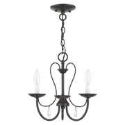 Mirabella 3-Light Mini Chandelier in English Bronze