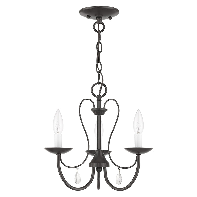 Mirabella 3-Light Mini Chandelier in English Bronze