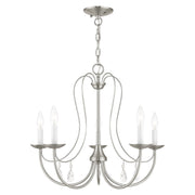 Mirabella 5-Light Chandelier in Brushed Nickel
