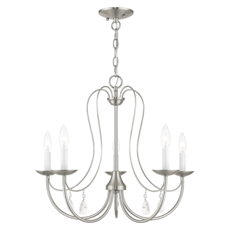 Mirabella 5-Light Chandelier in Brushed Nickel