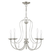 Mirabella 5-Light Chandelier in Brushed Nickel